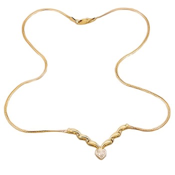 9ct gold 5.2g 17 inch Necklace